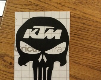 KTM Skull Decal