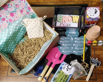 Garden Kit,  Crafts Box for Kids, Arts&Crafts Activity, Busy Kid Gift for Girls, Children's DIY Kit, First Birthday Gift