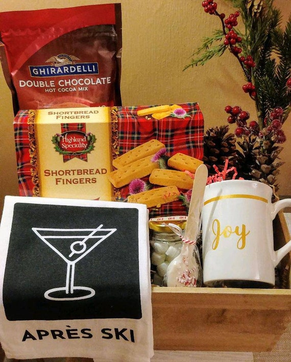 Apres Ski Gift Basket Winter Themed Economic Sustainable Etsy