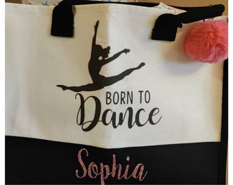 Personalized Dance Tote and Accessories,Dancer Gift, Custom Ballet Tote, Dance Instructor gift