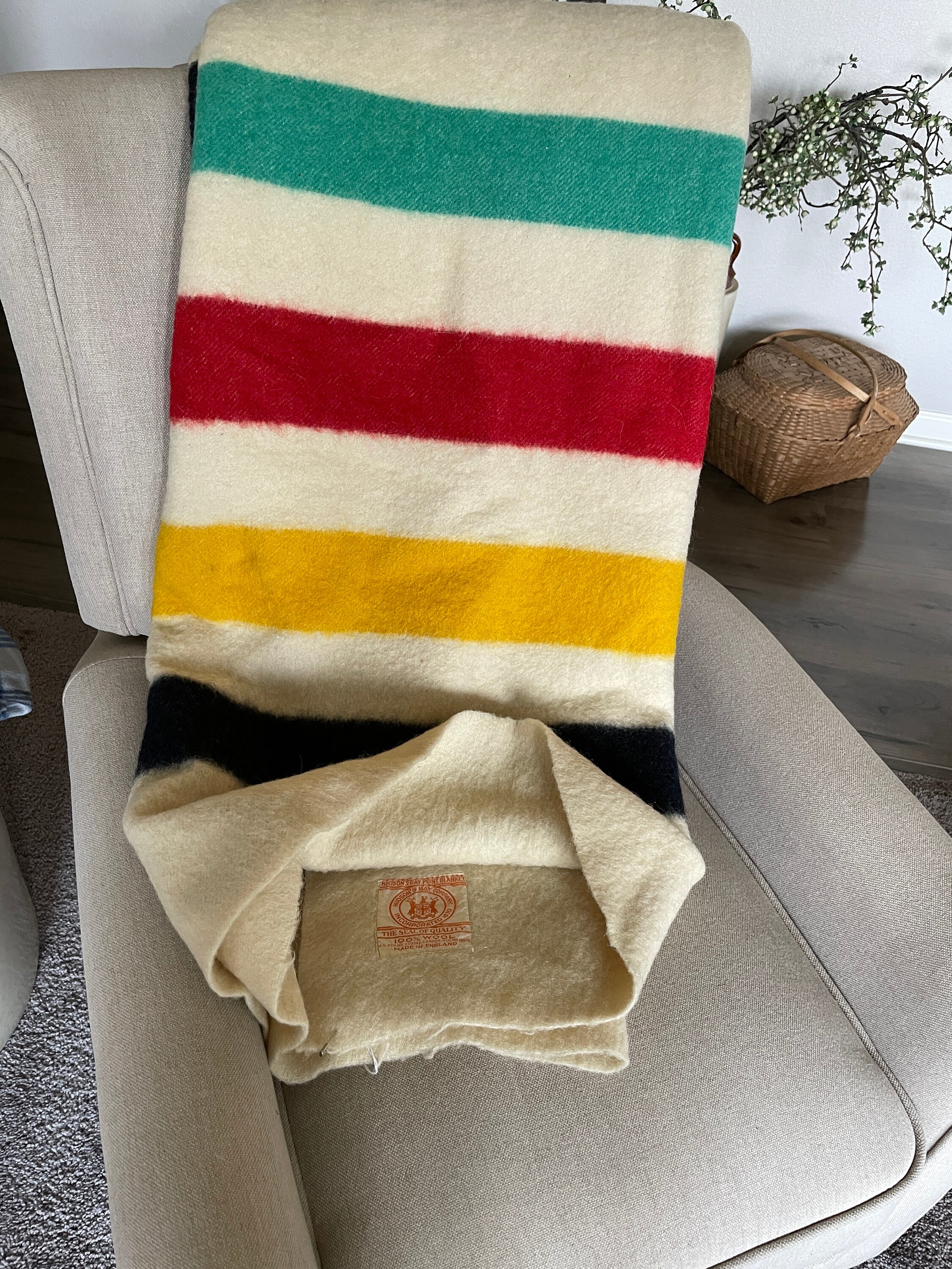 Wedding The Hudson Bay Blanket Vintage Hudson Bay Wool Point