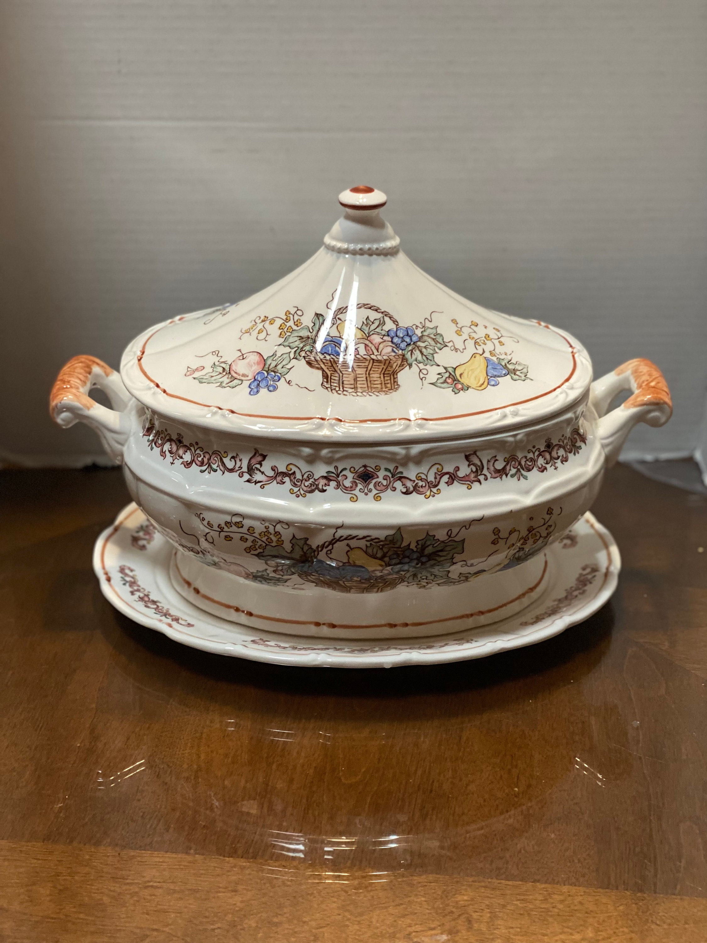 Huge Vegetable Soup Tureen Etsy