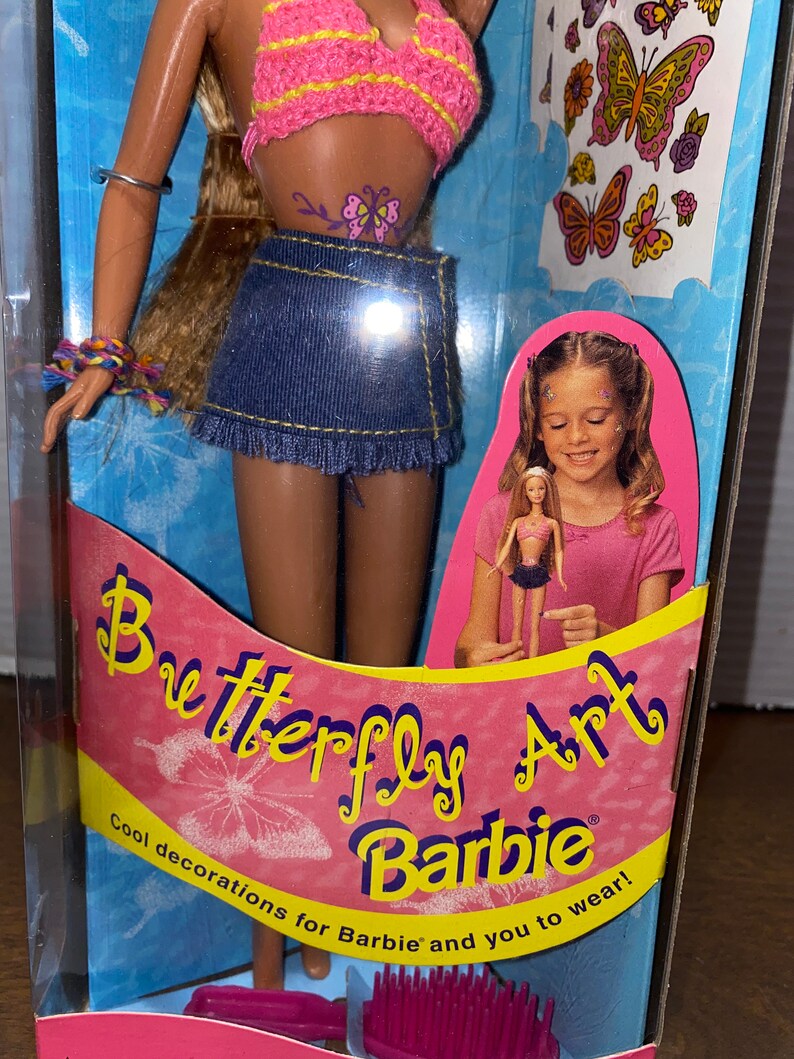Butterfly Art Barbie Etsy