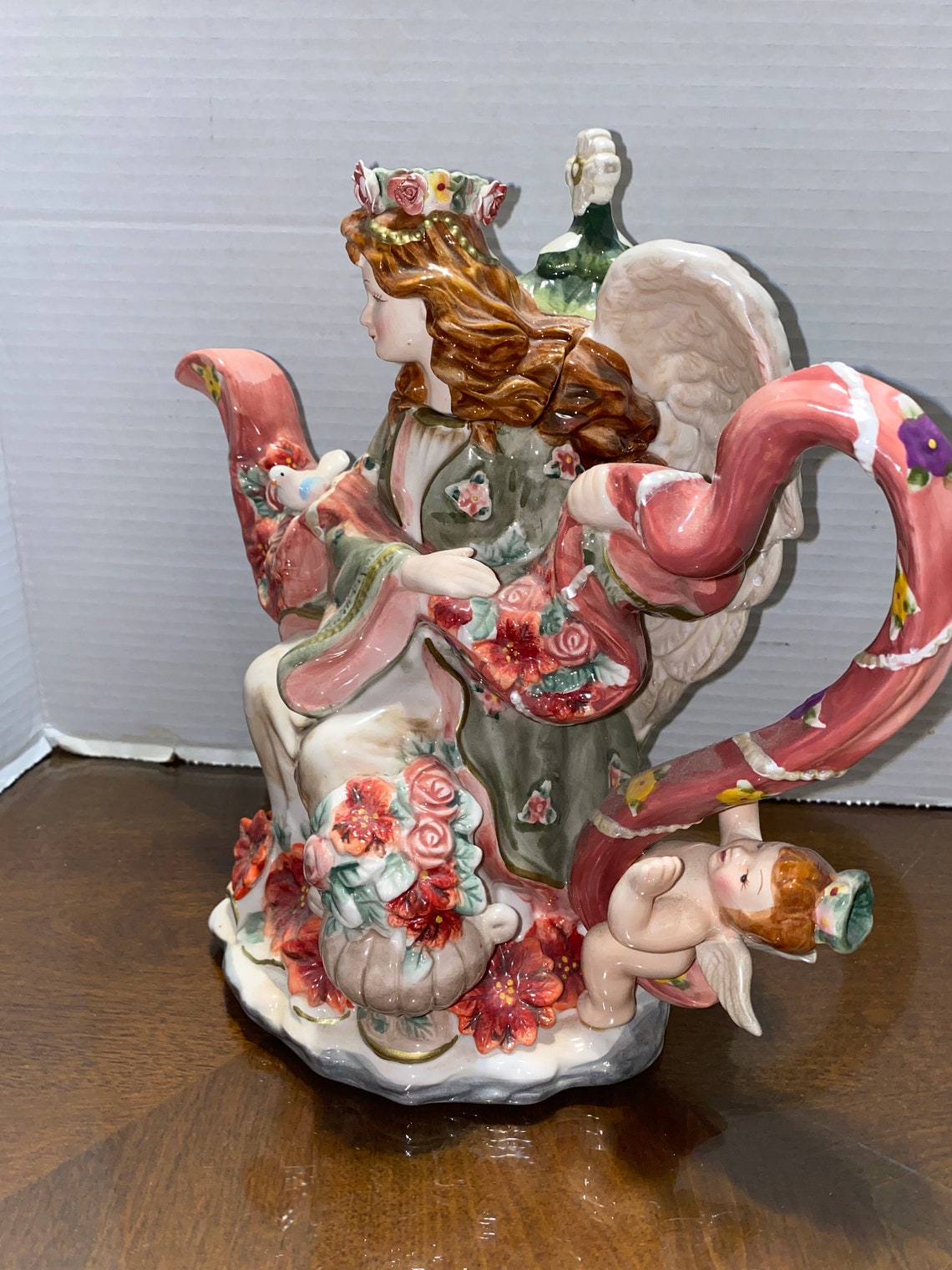 Christmas Angel Teapot Etsy