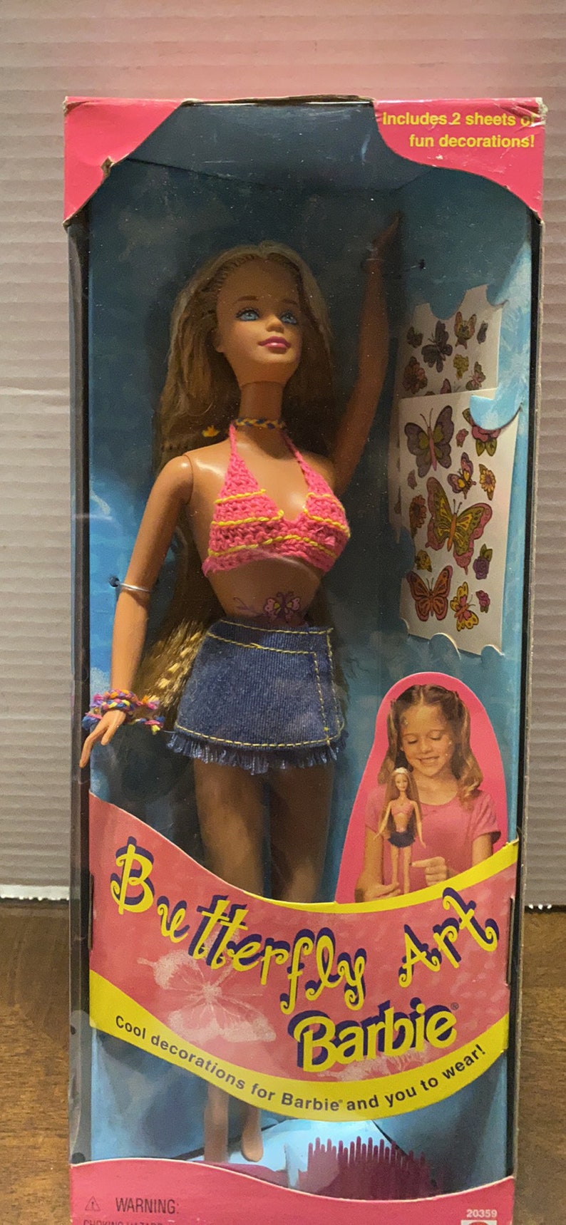 Butterfly Art Barbie Etsy