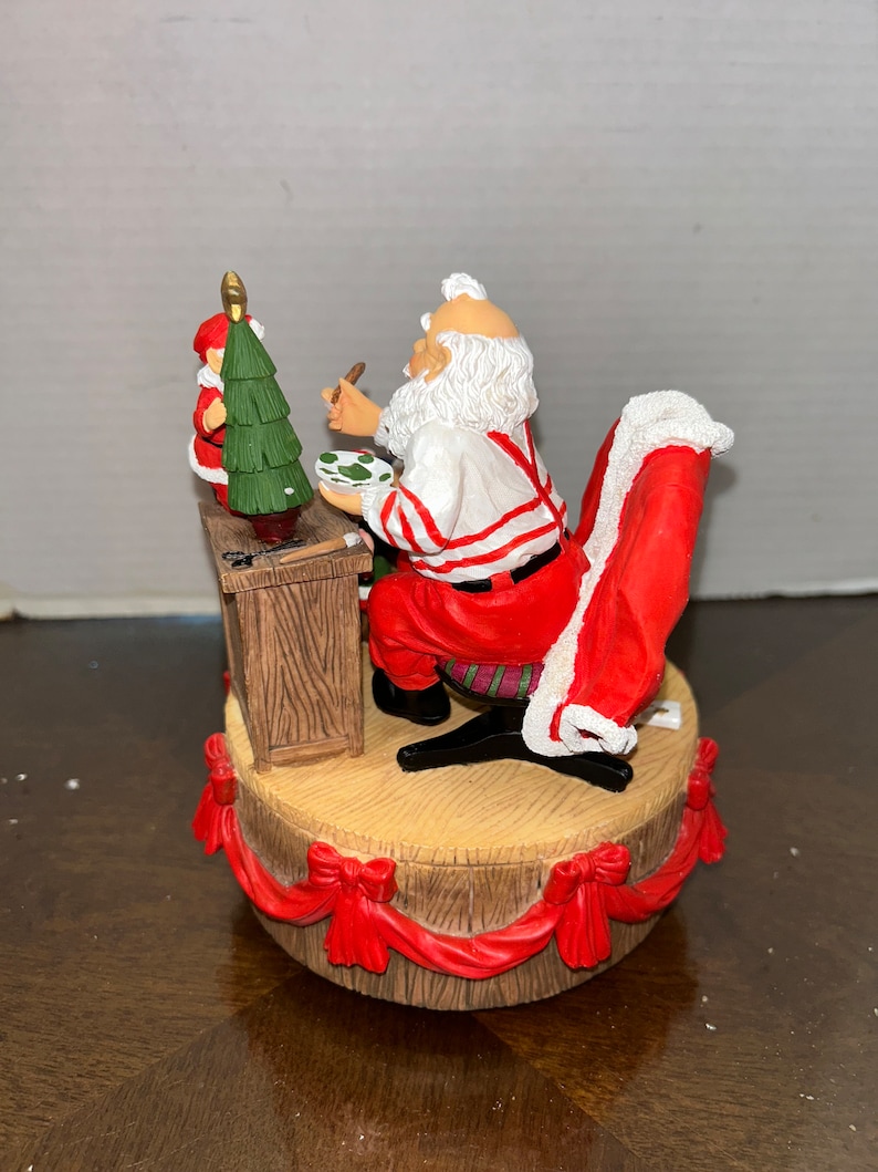 San Francisco Music Box Company Santa Etsy