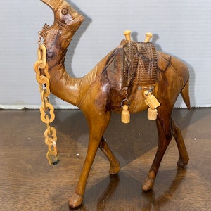 Wooden Camel Figure Hand carved