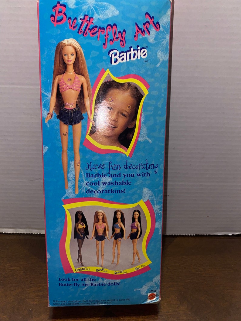 Butterfly Art Barbie Etsy