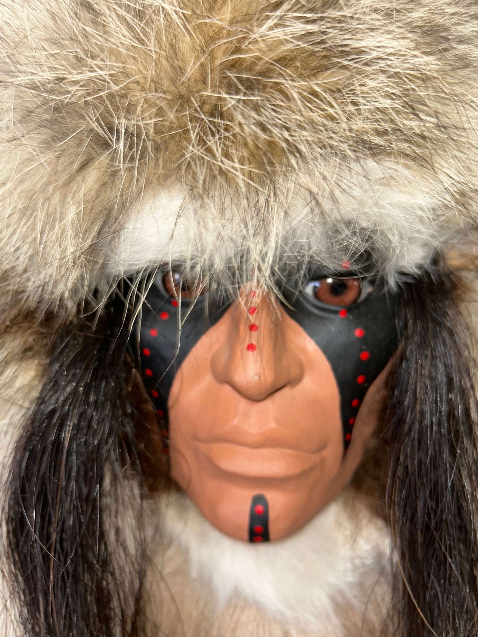 Native American Large Spirit Mask Wall Hanging Navajo Warrior Etsy