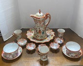 Antique Japanese Nippon satsuma tea coffee set