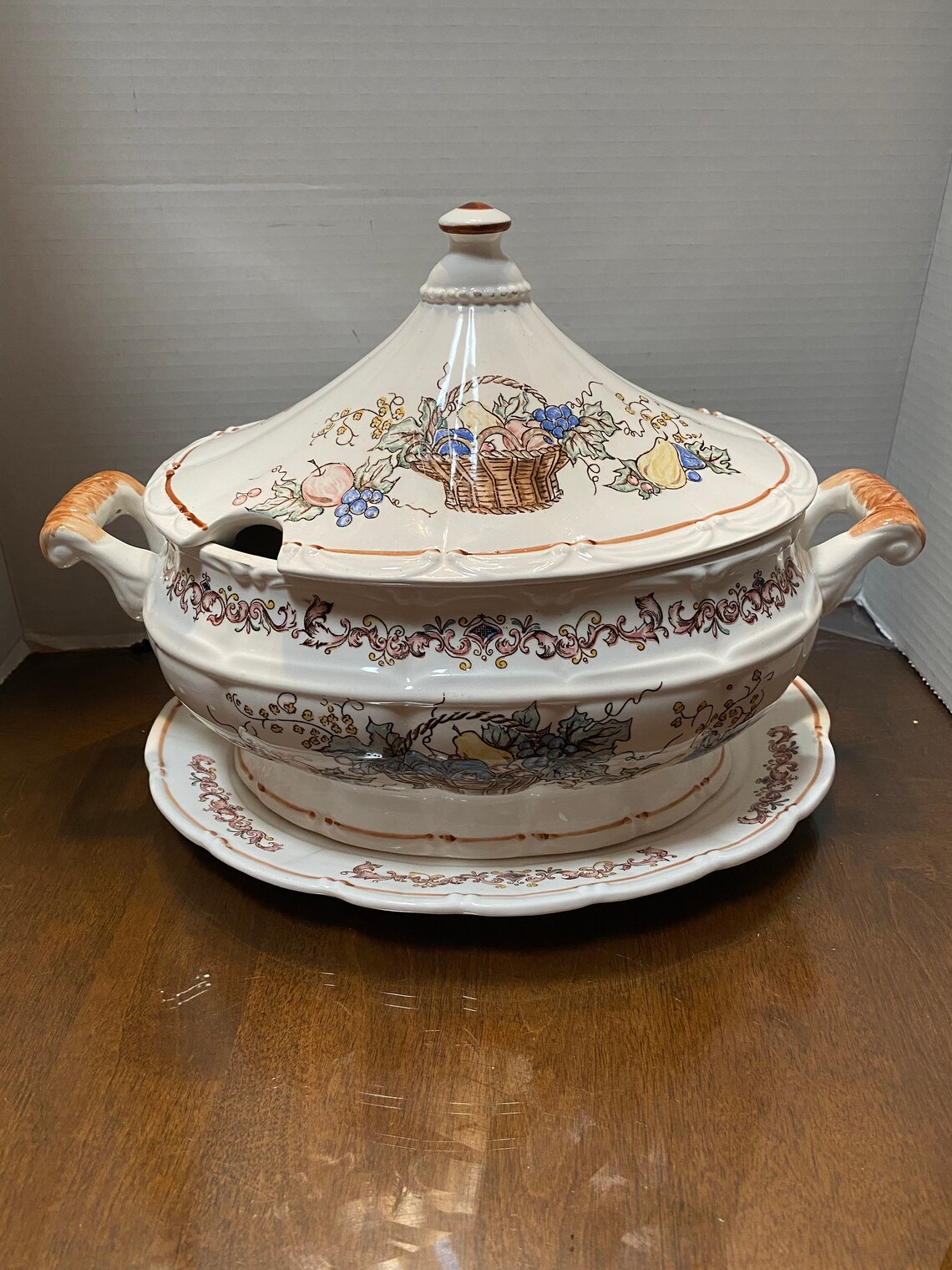 Huge Vegetable Soup Tureen Etsy