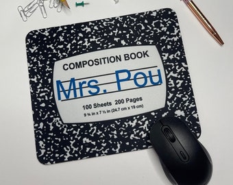 Personalized Teacher Mousepad, Teacher Gift, Teacher Mouse pad, Back to School Teacher Gift, Classroom Decor, Teacher Appreciation Gifts