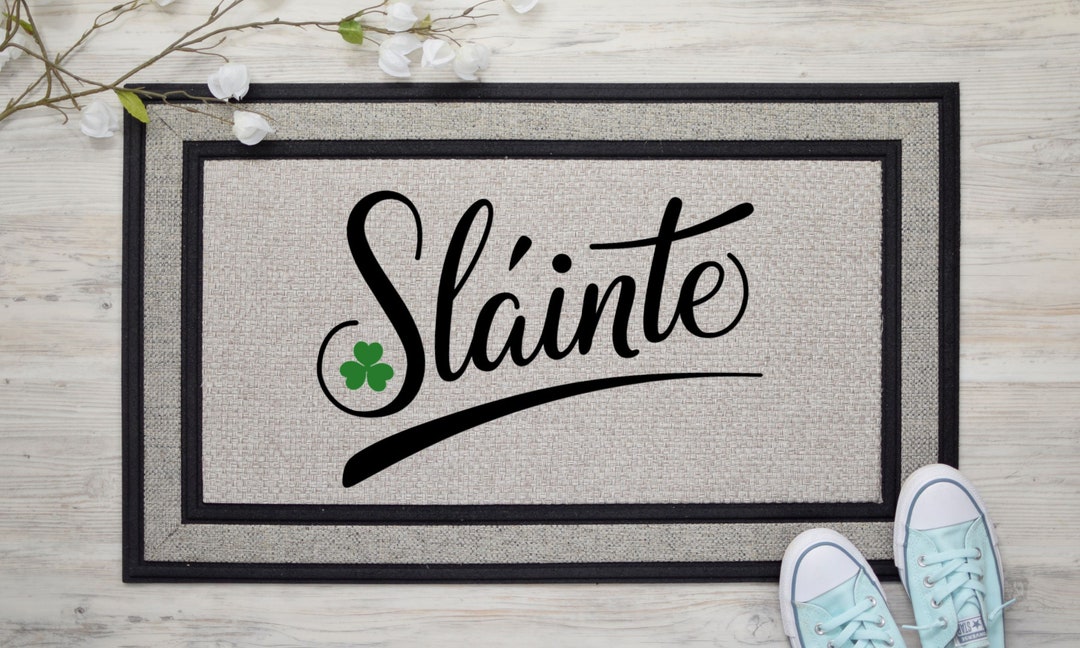 Irish Mat Slainte Doormat Irish Decor Cead Mile Etsy UK