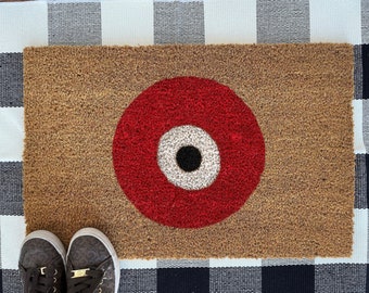 Evil eye Doormat - Protect your energy doormat - Boho Doormat -Home Protection - Positive Vibes Only - Evileye - Check your Energy Doormat-