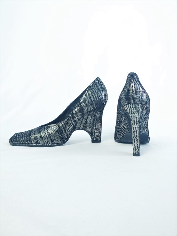 38.5 Handmade Square Toe Heels | New Vintage Itali
