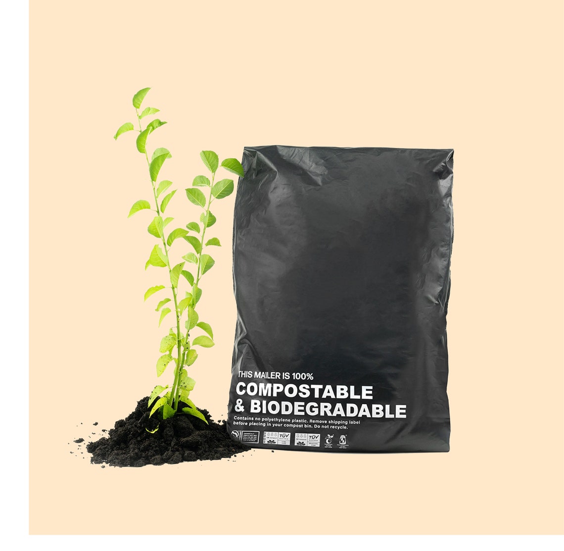Ecofriendly Compostable Shipping Mailers 10 X Etsy Canada