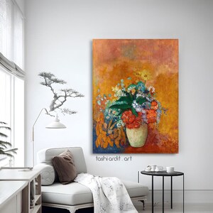 Vase of Flowers Painting Wall Art, Vintage Wall Art, Floral Art Print, PRINTABLE Wall Art, Flowers Antique Painting, Moody Painting