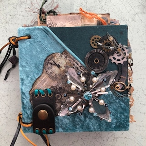 SOLD Steampunk, Handmade Book, Art Journal, Mini Journal