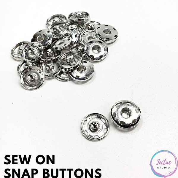 Snap on Metal Buttons Etsy