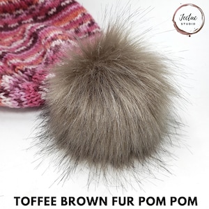 Vintage Plush Fur Beanie Hat in Taupe Vintage 70s Taupe Faux Fur Brimmed Hat - Etsy main image 4