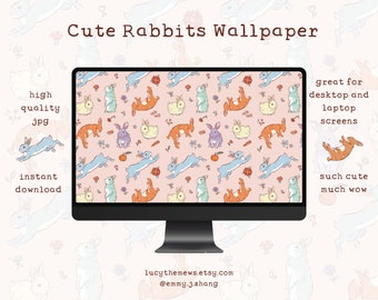 Cute Rabbits Desktop Wallpaper