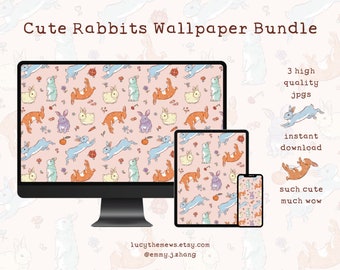 Cute Rabbits Wallpaper Bundle