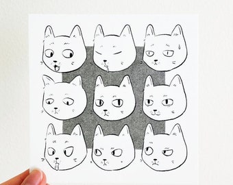 Emeowtions - Postcard/Artprint