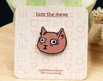 Monday Cat Enamel Pin