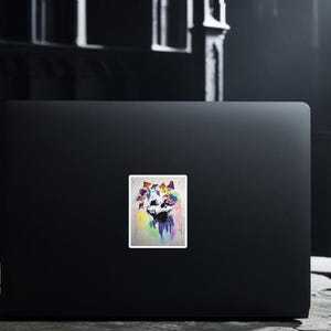 Eternal Bloom Vinyl Sticker | Art from Original Painting | Skull and Mushrooms