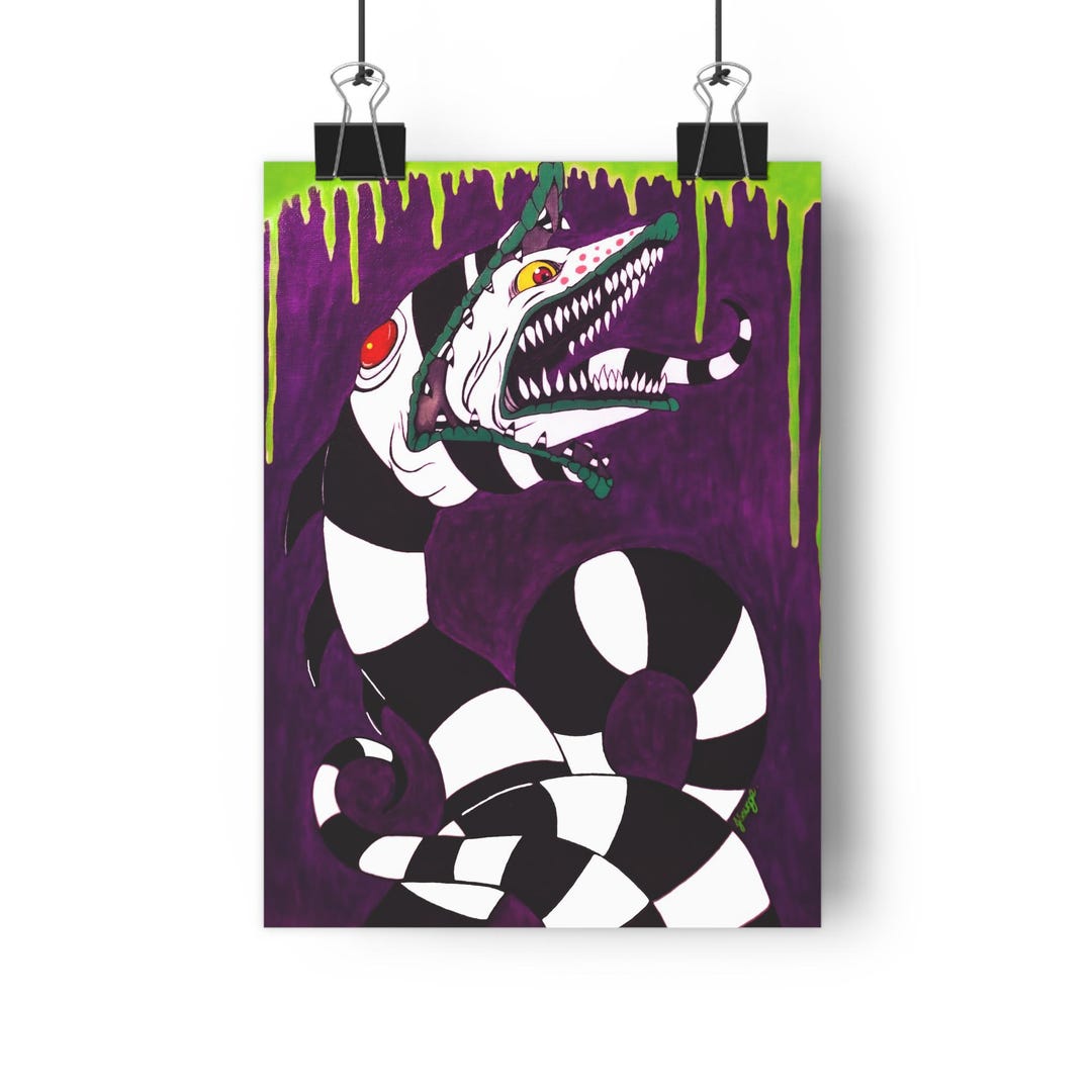 Beetlejuice Sandworm Giclée Art Print - Etsy