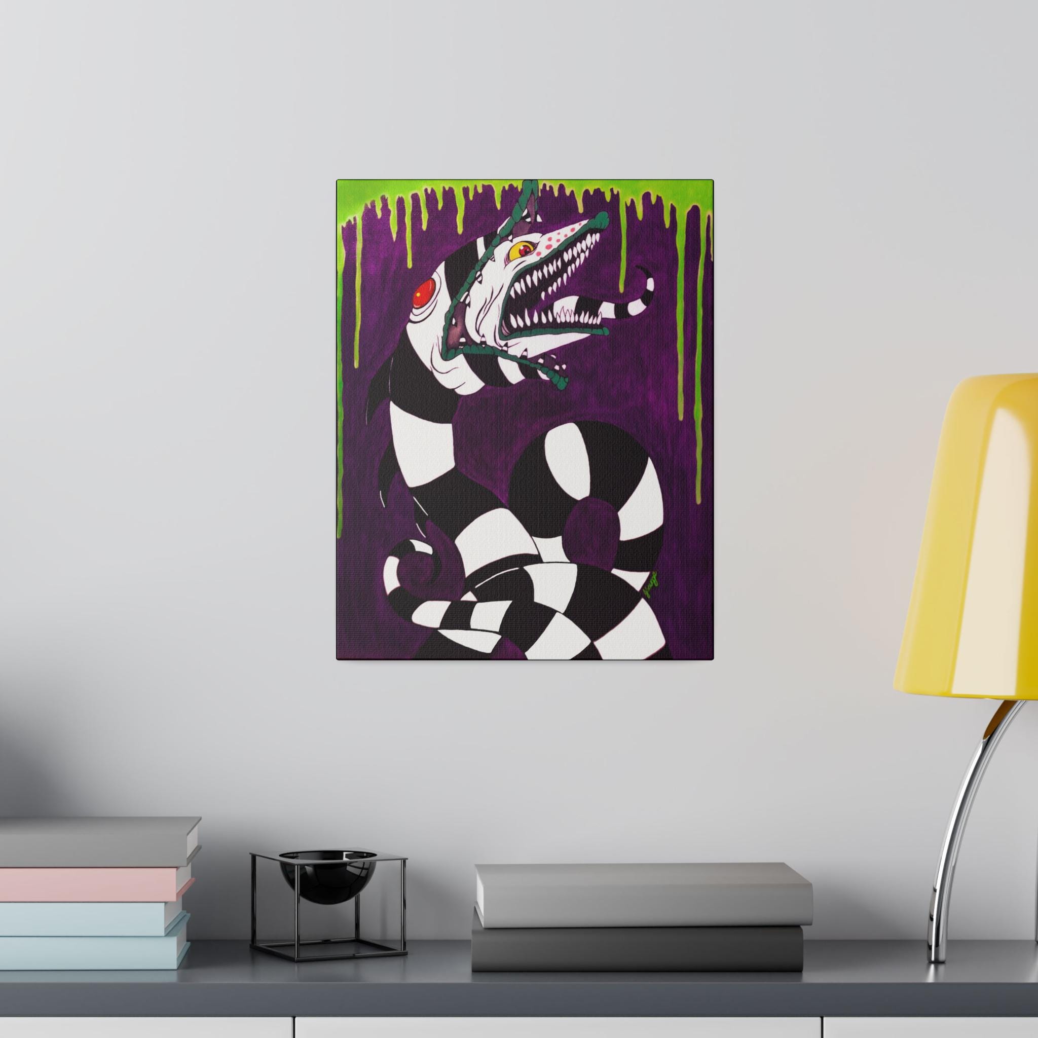 Beetlejuice Sandworm Print on Canvas - Etsy