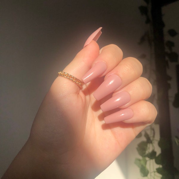 Perfect Nude | Hand-painted press on nails