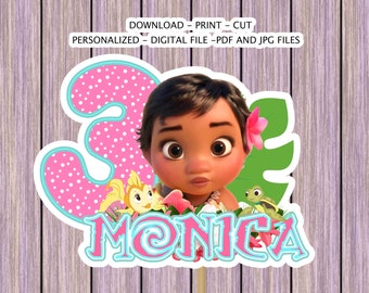Moana Cake Topper Printable Etsy