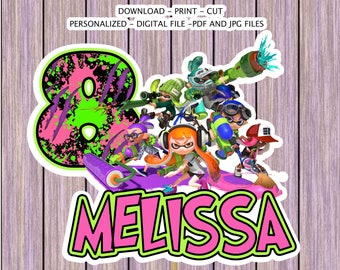 Jeu Video Wiiu Splatoon Invitations Etsy France