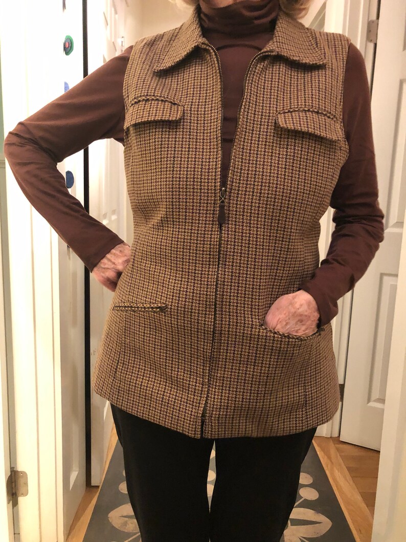 Vintage Long Zippered Vest