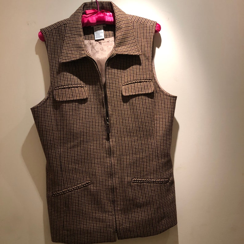 Vintage Long Zippered Vest