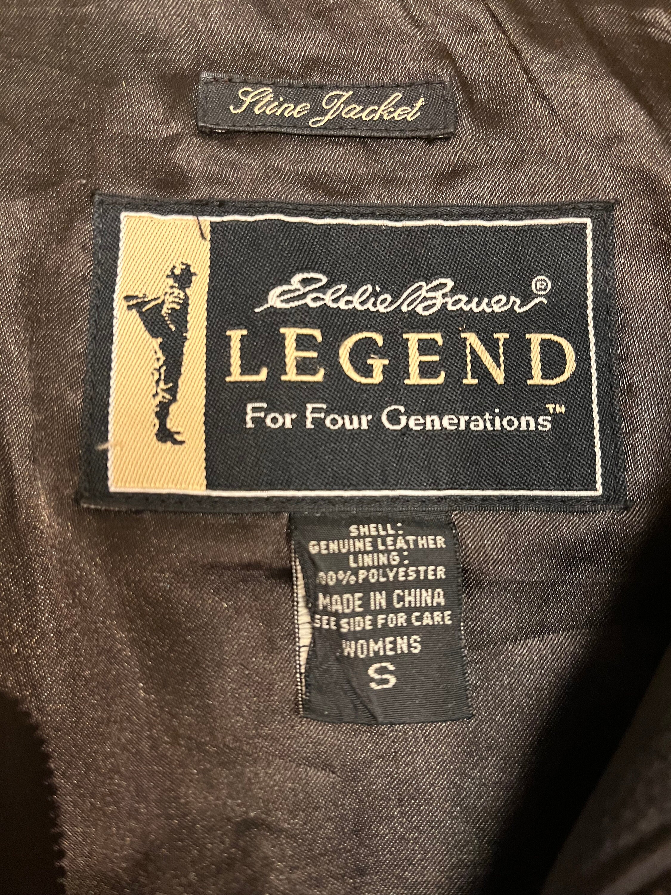 vintage leather jacket Stine Jacket heavy soft Eddie Bauer