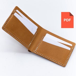 PDF | Sjabloon portemonnee dubbelgevouwen | DIY-patroon | Leerwerkinstructies | Instructies | Sjabloon voor beginners