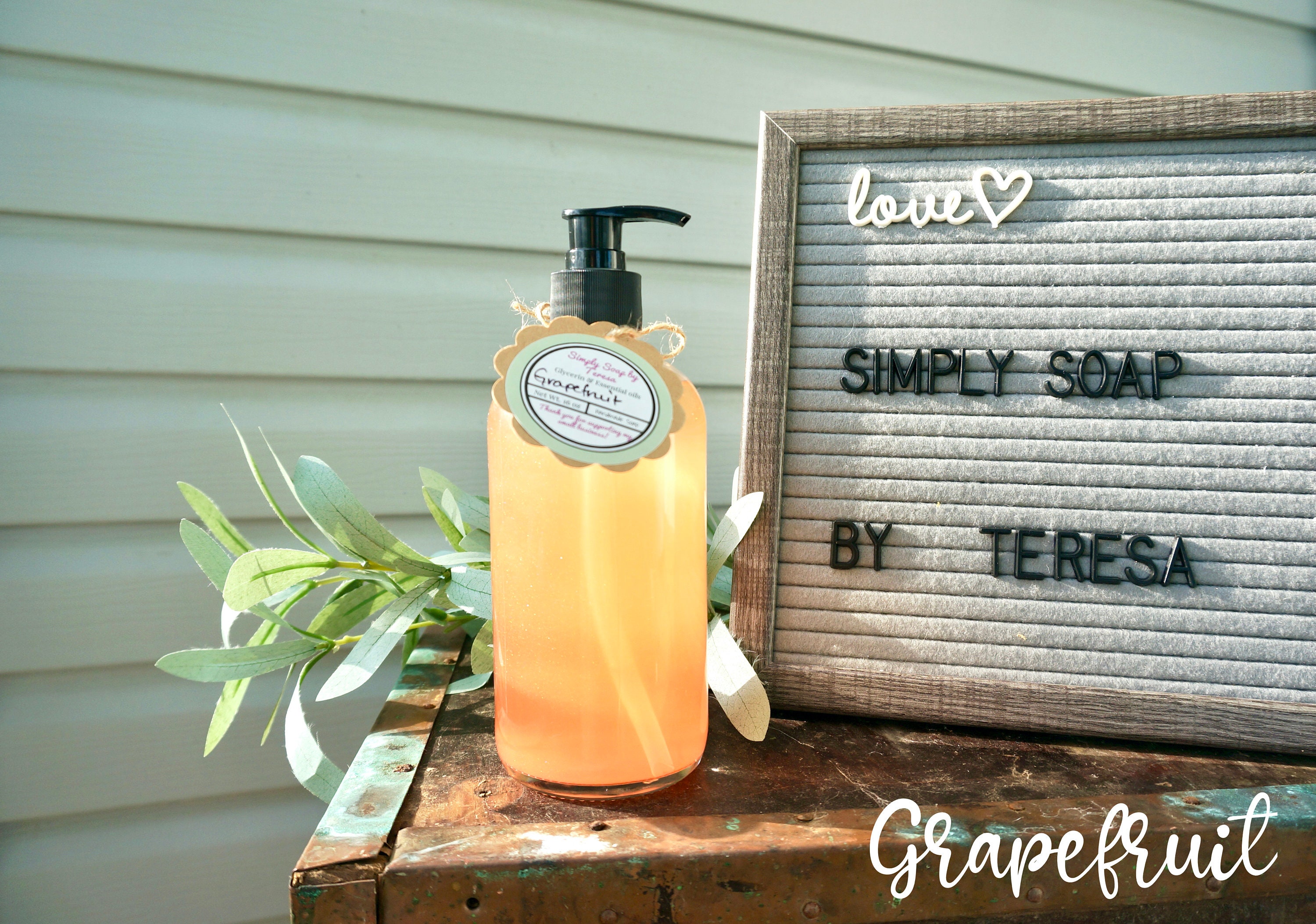 Amazing Grace Organic liquid soap see description for Etsy