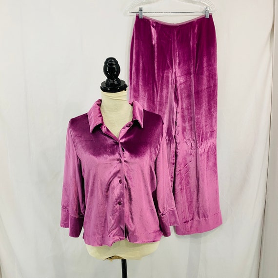 Vintage Tyler Boe Velour Silk Lined Lounge Set Pin