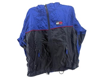 Vintage 90s Tommy Hilfiger Sailing Lightweight Full Zip Jacket Boys 7