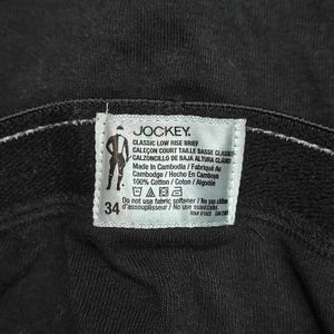 Calzoncillos clásicos Jockey Vintage para hombre, color negro, talla 34, de algodón imagen 2