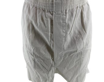 Vintage Lee Permanent Press Boxer Shorts Underwear Solid White Size XL