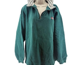 Bluza męska Vintage Ouray Sportswear z zamkiem 1/4 VT w kolorze zielonym, rozmiar L