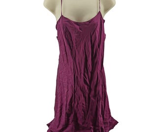 El Corete Ingles Purple Silk Negligee Lingerie Women's Medium