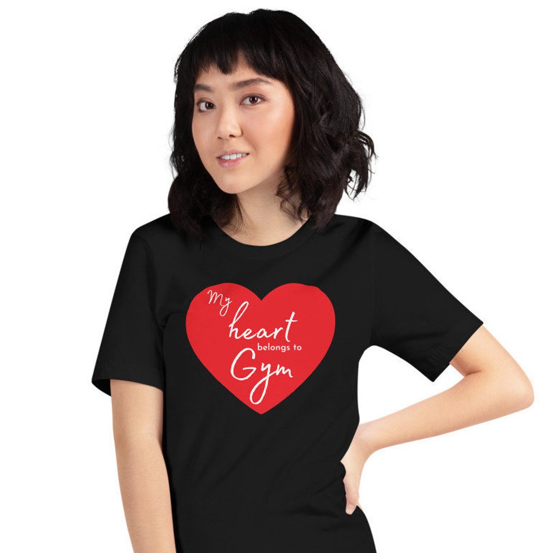 Valentine's Day Women's Gym Tshirt Workout Shirt Etsy UK