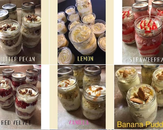 Cake Jars, Personal Cake, Care Package, Party Favor