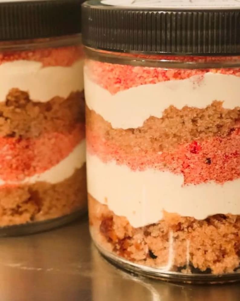 Cake Jars Personal Cake Care Package Party Favor Etsy