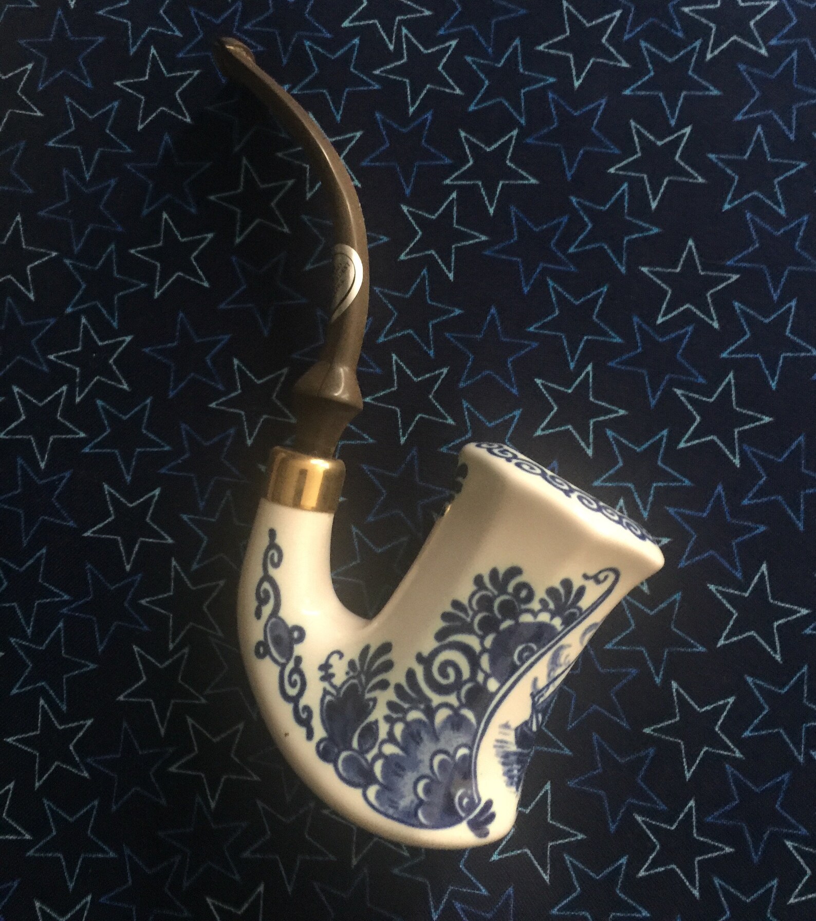 Vintage Zenith 1982 Delft Blue Pipe Etsy