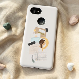 Collage de tablero de estado de ánimo estético Funda para Google Pixel 5, iPhone 13, iPhone 12 Mini, iPhone 11, Samsung S21, Samsung S9, Google Pixel 4